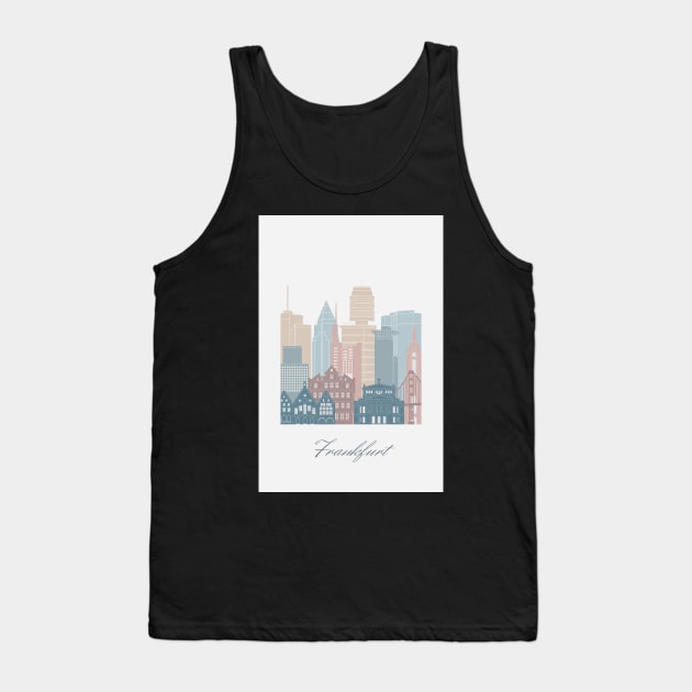 Frankfurt, Germany, map skyline - 03 style Tank Top by GreenGreenDream